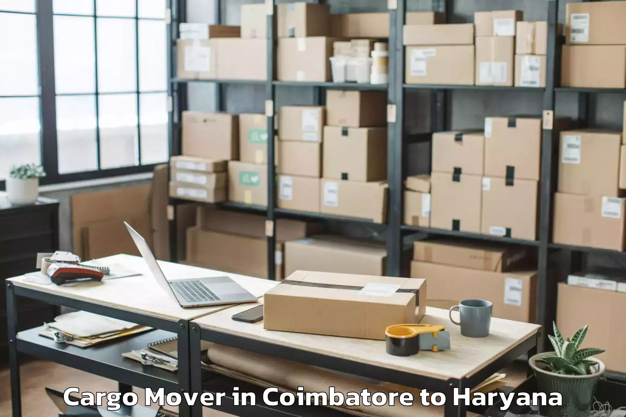 Affordable Coimbatore to Pristine Mall Faridabad Cargo Mover